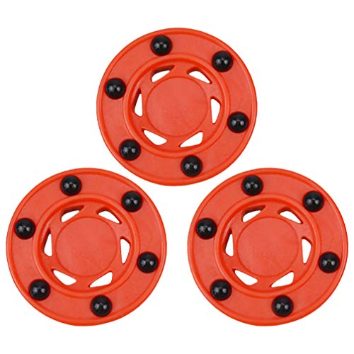 BESPORTBLE 3pcs Puck Street Hockey Balls Hockey Ball for Practicing