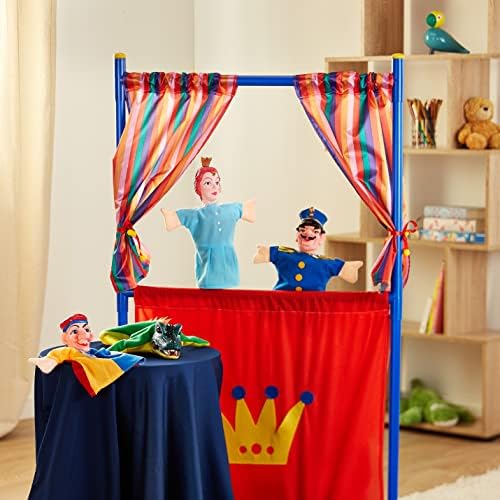 Simba 104586783 Hand Kids | 135 x 70 cm Classic Theatre Includes 4 Detailed Puppets | for Ages 5+