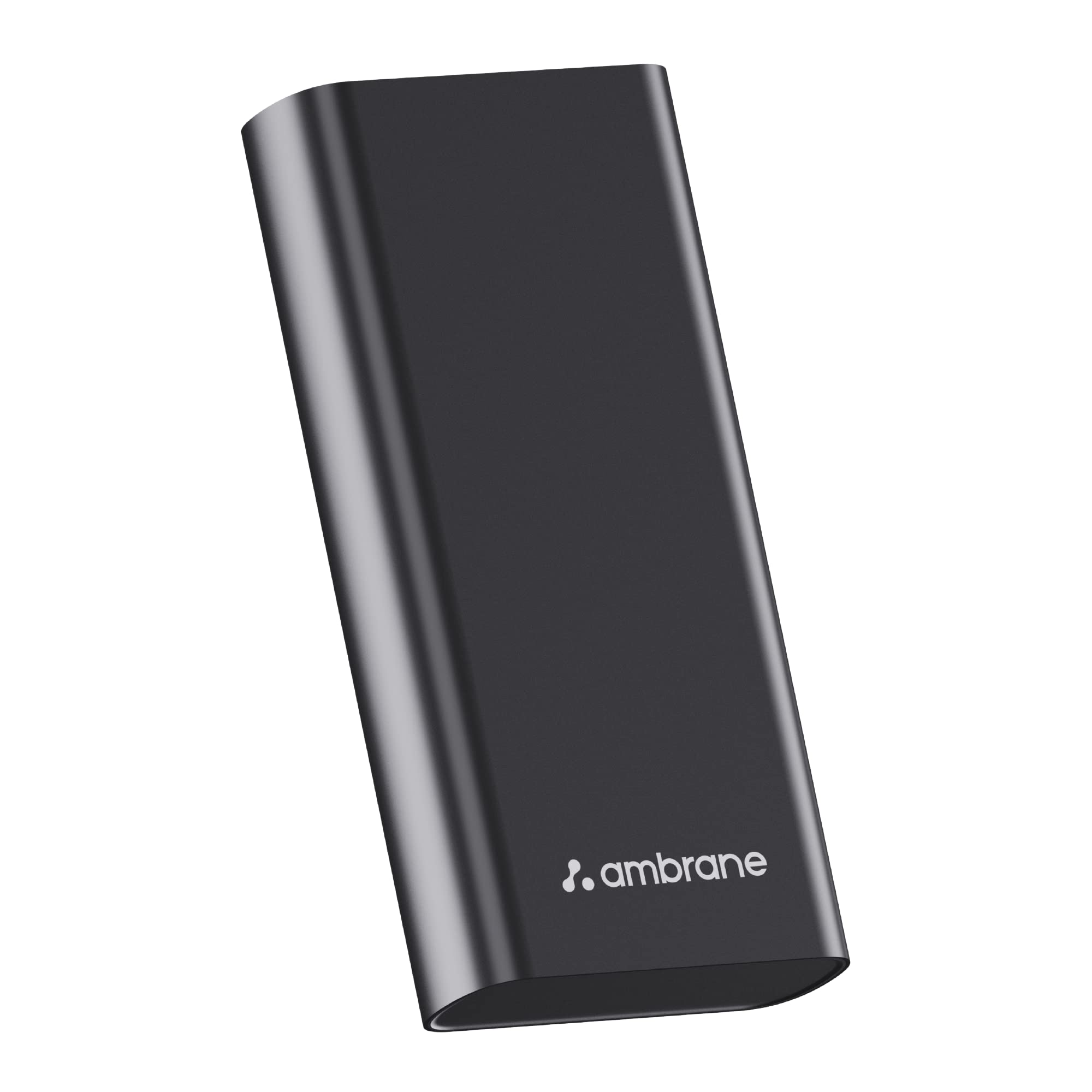 Ambrane 20000mAh Powerbank with Dual USB Output, Made in India, Multi-Layer Protection, Li-Polymer Battery (Neos 20, Black)