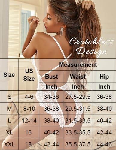 Image of Avidlove Sexy Lingerie for Women Lace Teddy Lingerie One Piece Lingerie Bodysuit