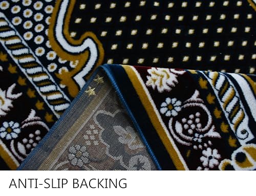 Image of Janamaz Prayer Mat - Turkey Soft Velvet Namaz Mat | Premium Aasan for Daily Salah, Janimaz Namaz, Comfortable & Durable Prayer Mat | 44x27 Inch, (08)