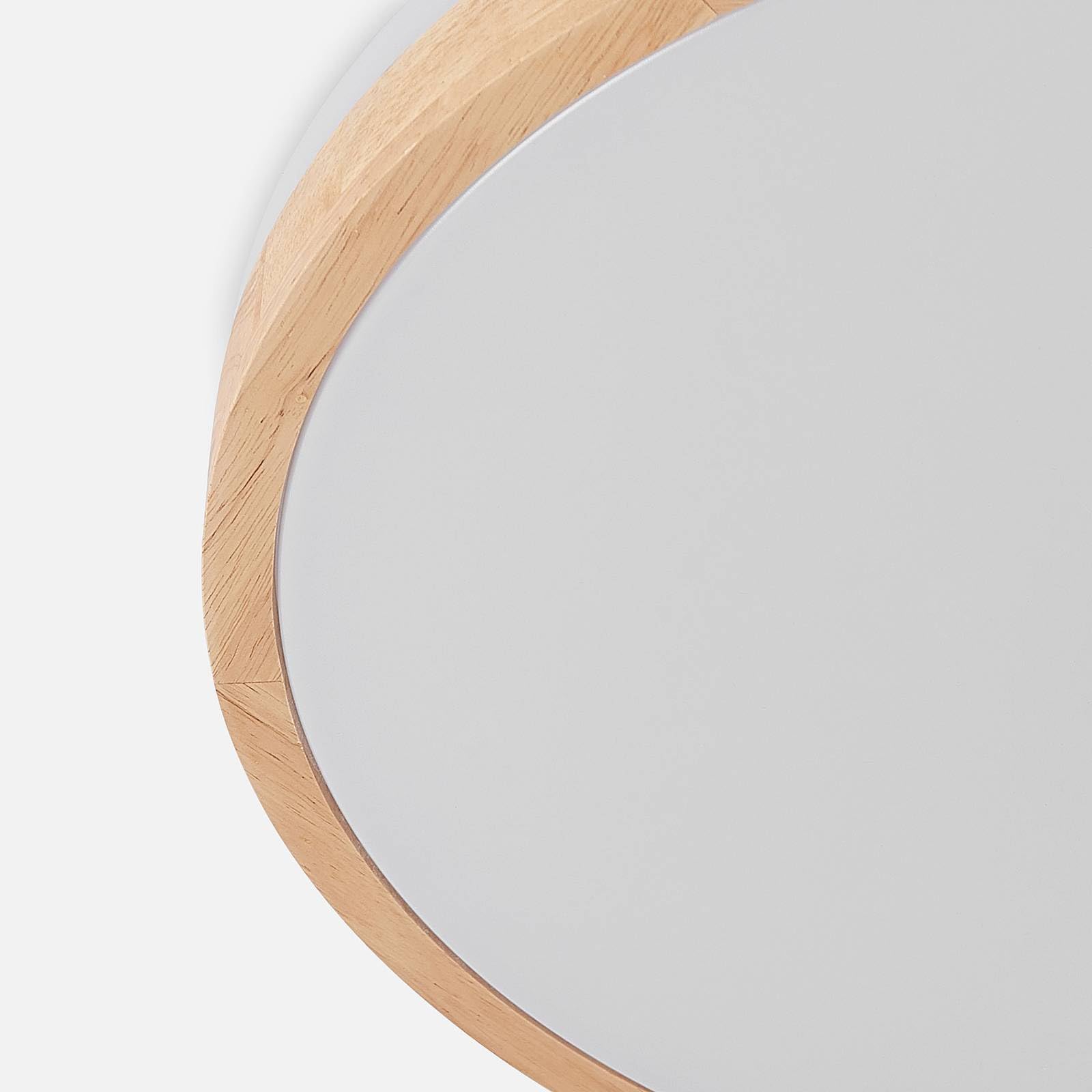 Lindby Bombillas LED lámpara de techo en madera, blanco, regulable plafón | lámpara de salón, moderno, cct, 3000 k blanco cálido - 6500 k luz, de madera, con mando a distancia para sala de estar,