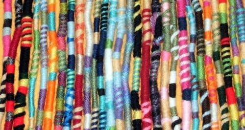 Surprise Colors Hippie Hair Extension, Quantity: One (1) Single Handmade Wrap, Dreadlocks Accessory, Dread Wrap, Hair Fall, Hair Wrap, Colorful Accessories for Dreads, Braids, Curls