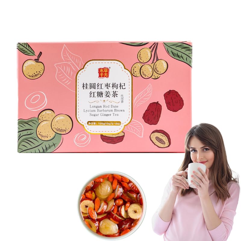 Té de azufaifo de jengibre con azúcar morena, té de azufaifo de jengibre con azúcar morena, té de azufaifo de jengibre Longan Red Date Lycium