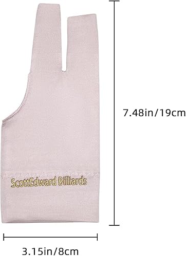 Miniatura 5 de Scott Edward Guantes de billar 10 piezas/set 3 dedos abiertos Guantes de billar Guantes de taco de piscina Spandex para mano izquierda o derecha,