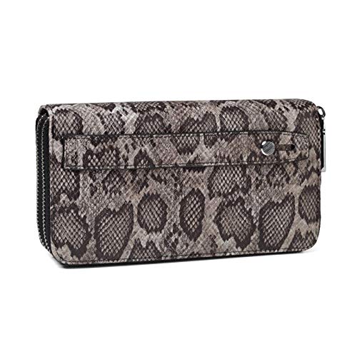 Image of Daisy Rose Dual Zipper Phone Clutch and Wallet for Women - RFID Blocking, PU Vegan Leather Multi-Card Organizer