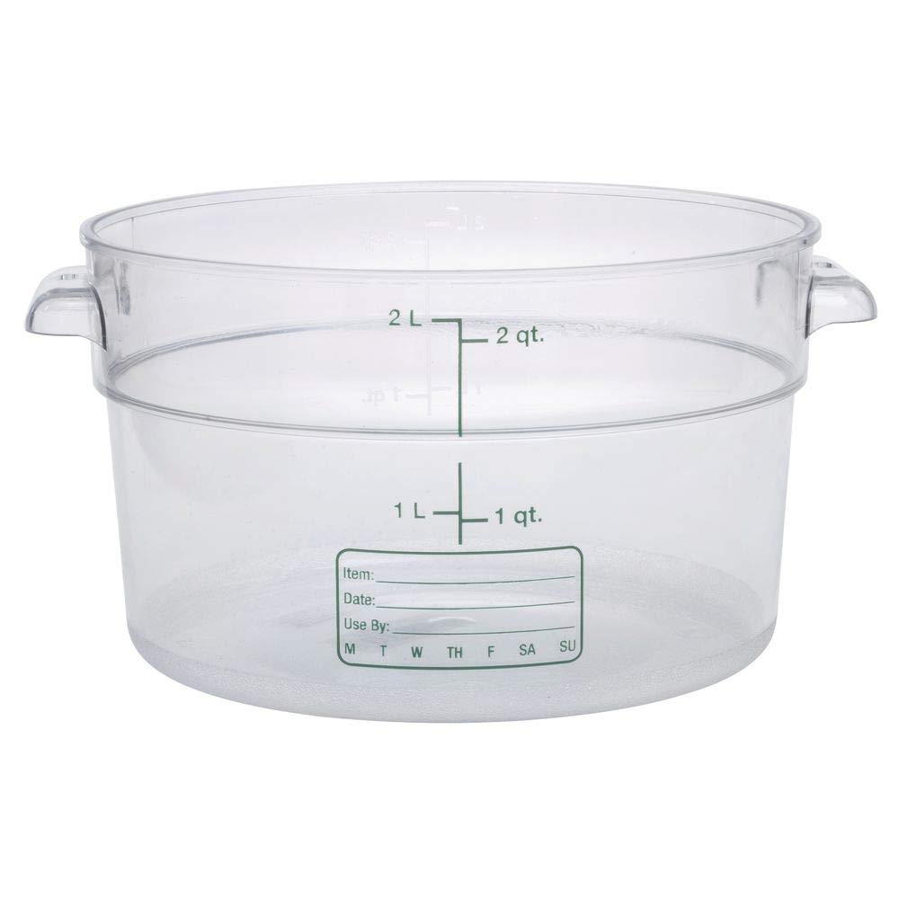 StorPlus Food Storage Container by Carlisle – 2.0 quarts, Polycarbonate (PC), Clear, Model 1076307