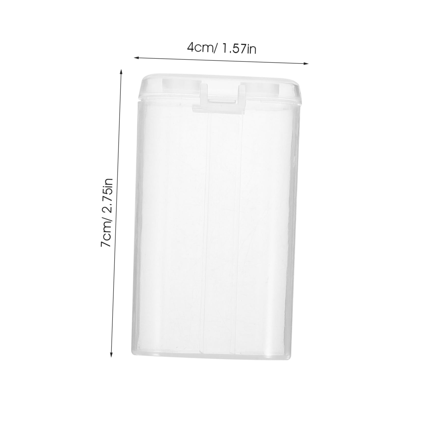 LALAFINA 10pcs Battery Storage Box with Dividers Compact Plastic Organizer Case for Items Lightweight and Easy to Clean for Travel and Home Use