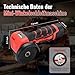 Winkelschleifer TEENO 19.500 U/min – kabellose Schleifmaschine, 76 mm, Komplettset mit 2 Akkus 2000 mAh und 6 Scheiben – zum Schleifen, Polieren, Schneiden von Profis