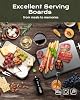 Tabla de Cortar de Acero Inoxidable SNOWCLAD, Libre de Tóxicos, Doble Cara Acero Inoxidable/PP de Paja de Trigo, Grande para Carne, Apto para Lavavajillas, 16x11 Pulgadas 4
