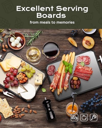 SNOWCLAD Stainless Steel Cutting Board,Double Sided