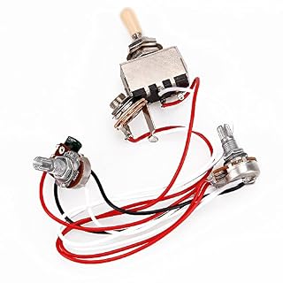 Interrupteur à bascule 3 voies + potentiomètres 500 K + faisceau de câblage pour guitare Humbucker LP 2 - Les Beatles, Paul McCartney, John Lennon, RIngo Starr, George Harrison