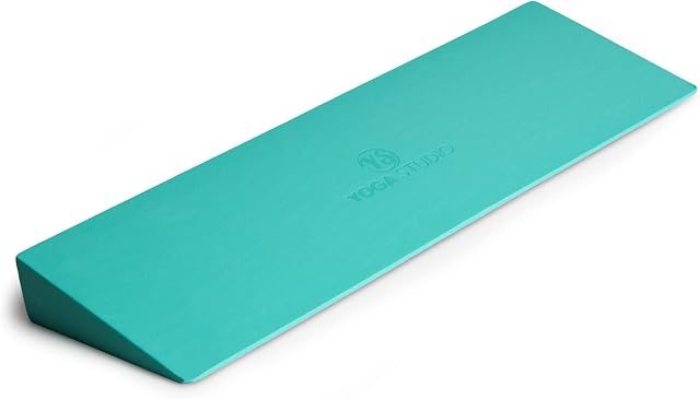 Yoga Studio Lightweight EVA Non-Slip Slanting Yoga Pilates Wedge | Sports Wedge for Squats Pushups Pressups | Supportive Wedge Riser Block - 50 x 15 x 5cm