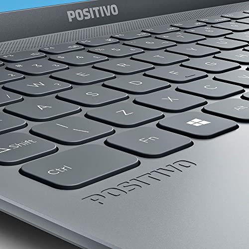 Notebook Positivo Motion Q4128C Intel Atom Quad-Core 4GB 128GB 14.1″ Windows 10 Home – Cinza – Inclui Microsoft 365