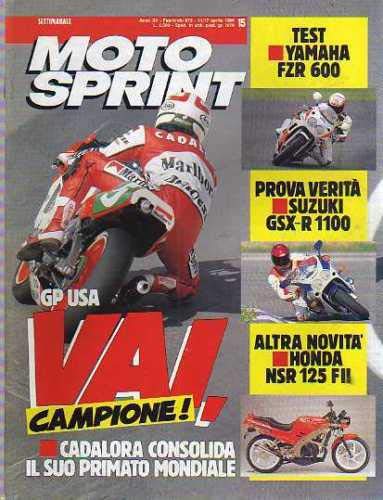  Motosprint 15 Aprile 1990 Yamaha FZR 600, Honda NSR 125 FII