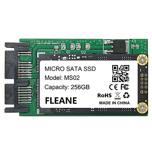 FLEANE 256GB MS02 MiroSata SSD �K���@��: HP 2740p 2730p 2540p IBM X300 X301 T400S T410S MK1233GSG MK1633GSG MK2533GSG 1.8�C���` HDD (25