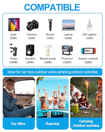 Image of 300W Portable ​Charger Car Power Inverters for Vehicle (Pack of 3)