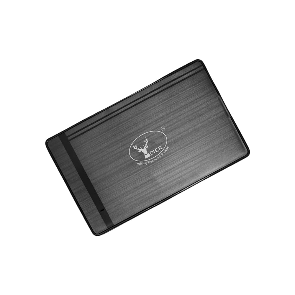 DIER Crafting Premier Solutions® External HDD Enclosure USB 3.0 for 2.5” & 3.5” SATA Hard Drives, High Speed Storage Case with Power Adapter, Plug & Play, Model- Nairobi-image-49