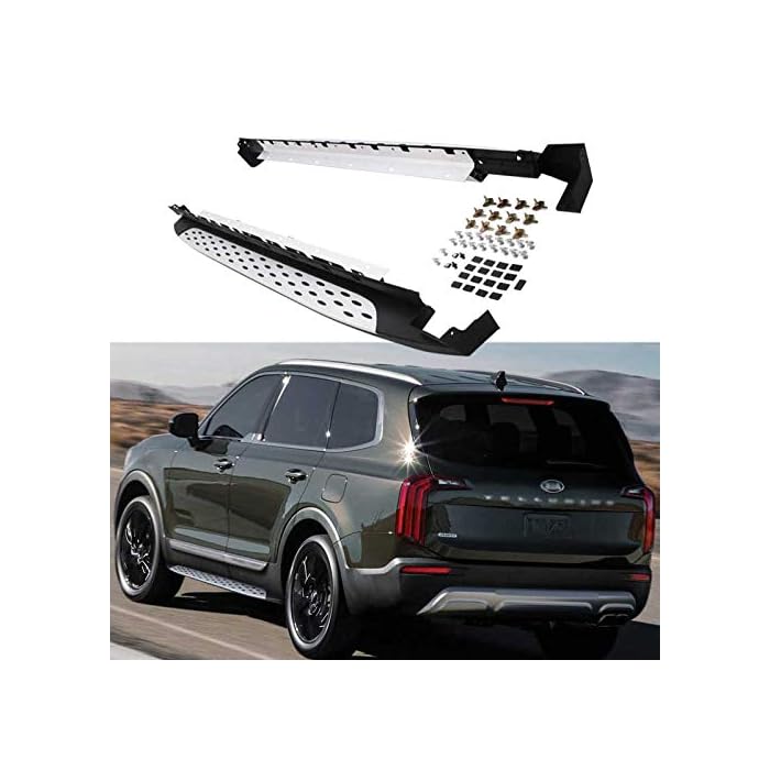 Buy Pair Side Steps for KIA Telluride 2019 2020 2021 2022 Running Board