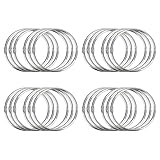 Pawfly Large Loose Leaf Binder Rings Book Ring, 2 Inch and 3 Inch, 24 Pieces