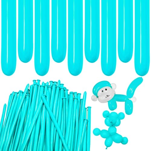 Image of Teal Long Balloons Premium 260 Twisting Balloons Animals Magic for Birthday Kids Wedding Party Supply 100pcs
