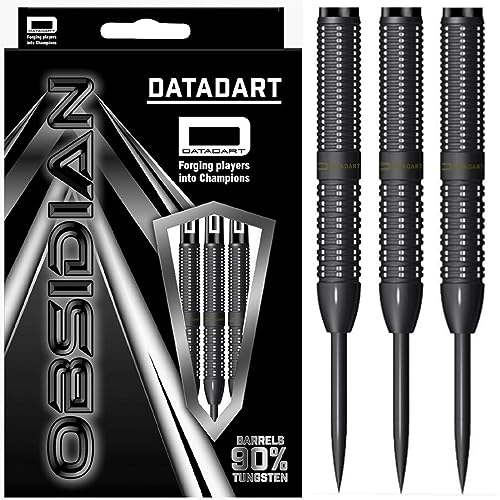 Datadart Obsidian 90% Straight Black PVD Steel Tip Darts 24 g