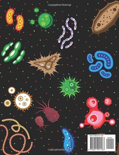 Microbiology Coloring Book: Great Science, Lab, Bacteria, Virus and Cell Biology Themed Coloring Boo