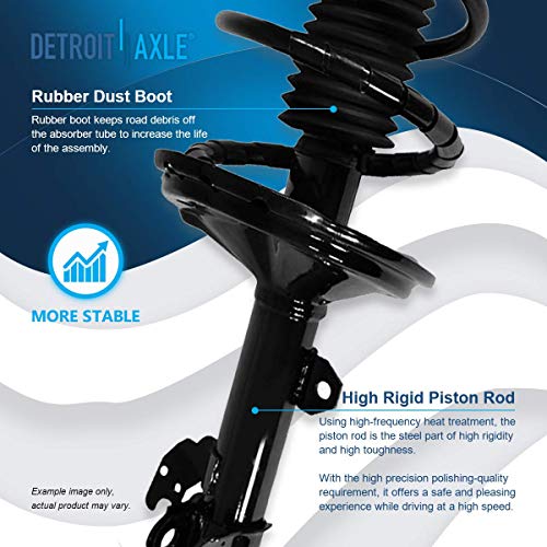 Image of Detroit Axle - Front End 8pc Suspension Kit for 04-07 Toyota Highlander Lexus RX330, 07-09 RX350, 06-08 RX400h, 2 Struts with Coil Spring, 2 Lower Control Arms, 2 Lower Ball Joints, 2 Sway Bars