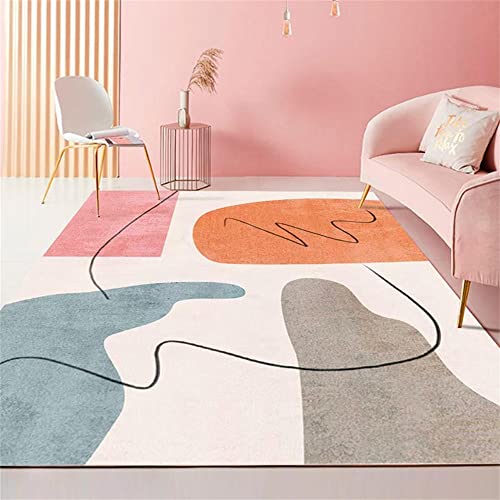 RUGMRZ Tapis Chambre Adulte Enfant Garcon Conception Graphique Abstraite Minimaliste