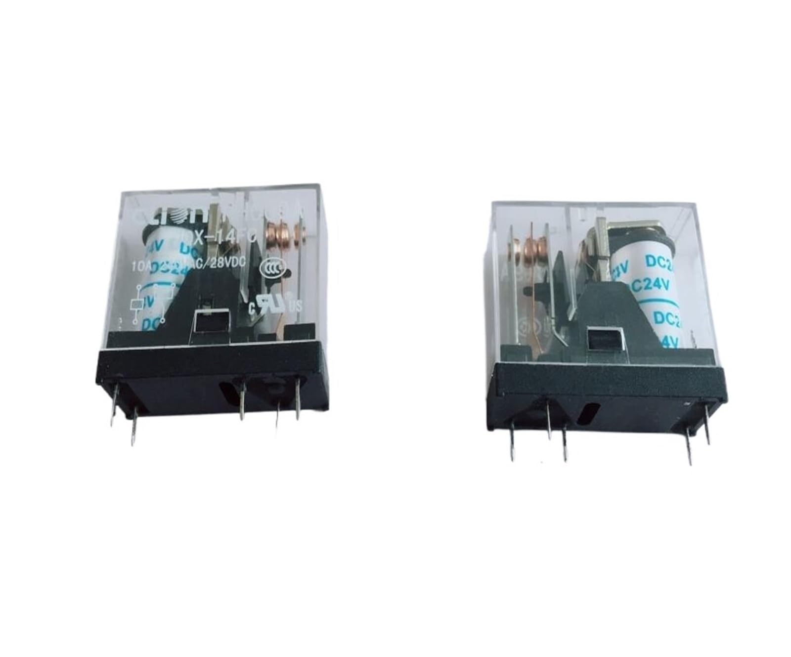 Smglrueat One Color 2Pcs Dc24v Hhc69a Jqx-14Fc 1Z Electromagnetic Relay 5Pin