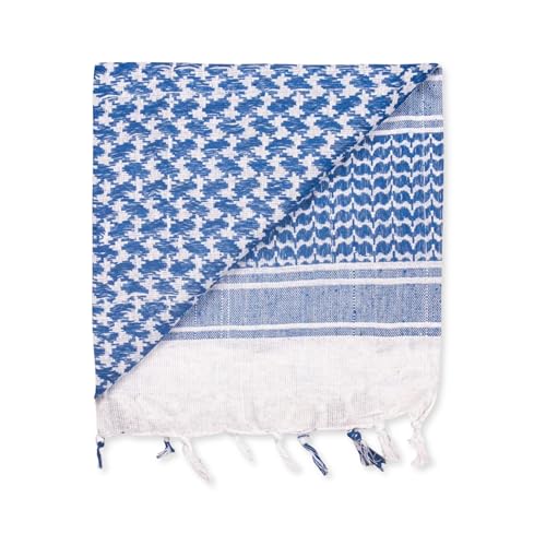 Image of M MCGUIRE GEAR Shemagh Tactical Scarf, Middle Eastern Desert Hood, Bandana, Keffiyeh, Military Style, 100% Cotton, 42 inch x 42 inch