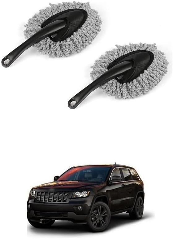 LOVMOTO Car CLE-ANE-RR, 2PC Super Soft Microfiber Car Dash CLE-ANE-RR Detail Brush Set Interior Exterior Cleaning ing and Washing Tool for Car Motorcycle Automotive Comfortable with Cher-okee