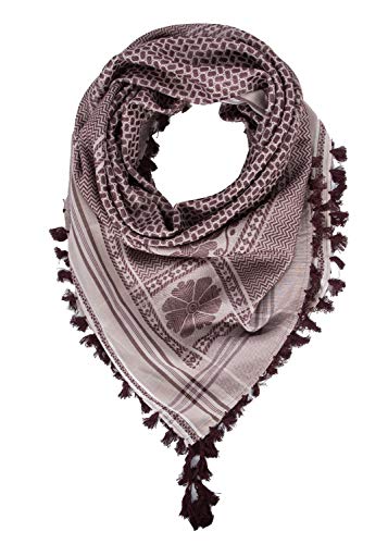 Image of Merewill Cotton Shemagh Tactical Desert Wrap Keffiyeh Head Neck Arab Scarf For Men 49 inchx49 inch
