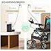 Electric Wheelchairs for Adults Lightweight 38lbs, Foldable Motorized Wheelchair for Seniors, 15 Miles Long Travel Range, All Terrain Portable Power Wheelchair Support 350 lbs(18.5 Inch Wide Seat)