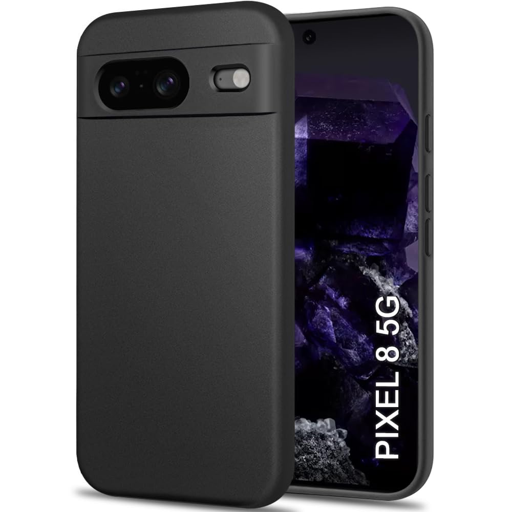 TheGiftKart Sleek Back Cover Case for Google Pixel 8 | Slim Fit Protective Design | Ultra Matte Finish | Camera Protection Bump | Soft Silicon Back Cover Case for Google Pixel 8 (Black) (B0CJNWM1HB) Amazon Price History, Amazon Price Tracker