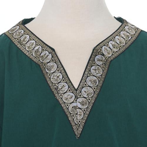 Camisa medieval niño V neck estilo vikingo miniatura 6