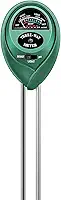 VIVOSUN Testador de solo, medidor de umidade de plantas 3 em 1 e testador de pH para casa, jardim, gramado, fazenda, uso interno e externo, promove o crescimento saudável das plantas