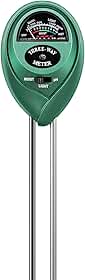 VIVOSUN Testador de solo, medidor de umidade de plantas 3 em 1 e testador de pH para casa, jardim, gramado, fazenda, uso interno e externo, promove o crescimento saudável das plantas