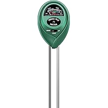 VIVOSUN Soil Tester, 3-in-1 Plant Moisture Meter Light and PH Tester for Home, Garden, Lawn, Farm, Indoor and Outdoor Use, Promote Plants Healthy Growth
