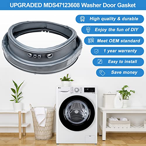 Upgraded Mds47123608 Washer Door Gasket Boot Seal Compatible With Lg Kenmore Washer Parts Ap5668418,2673936,Ps6448330, Washer Door Seal Replacement Wm4070Hva/Hwa, Wm4270Hwa, Wm8000Hva/Hwa,Wm8100Hva #TOP6