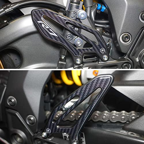 labelbike - 3D Stickers Protections and Decorations Motorcycle Foot Pegs Door Sills Compatible with Yamaha R7 2021-2024