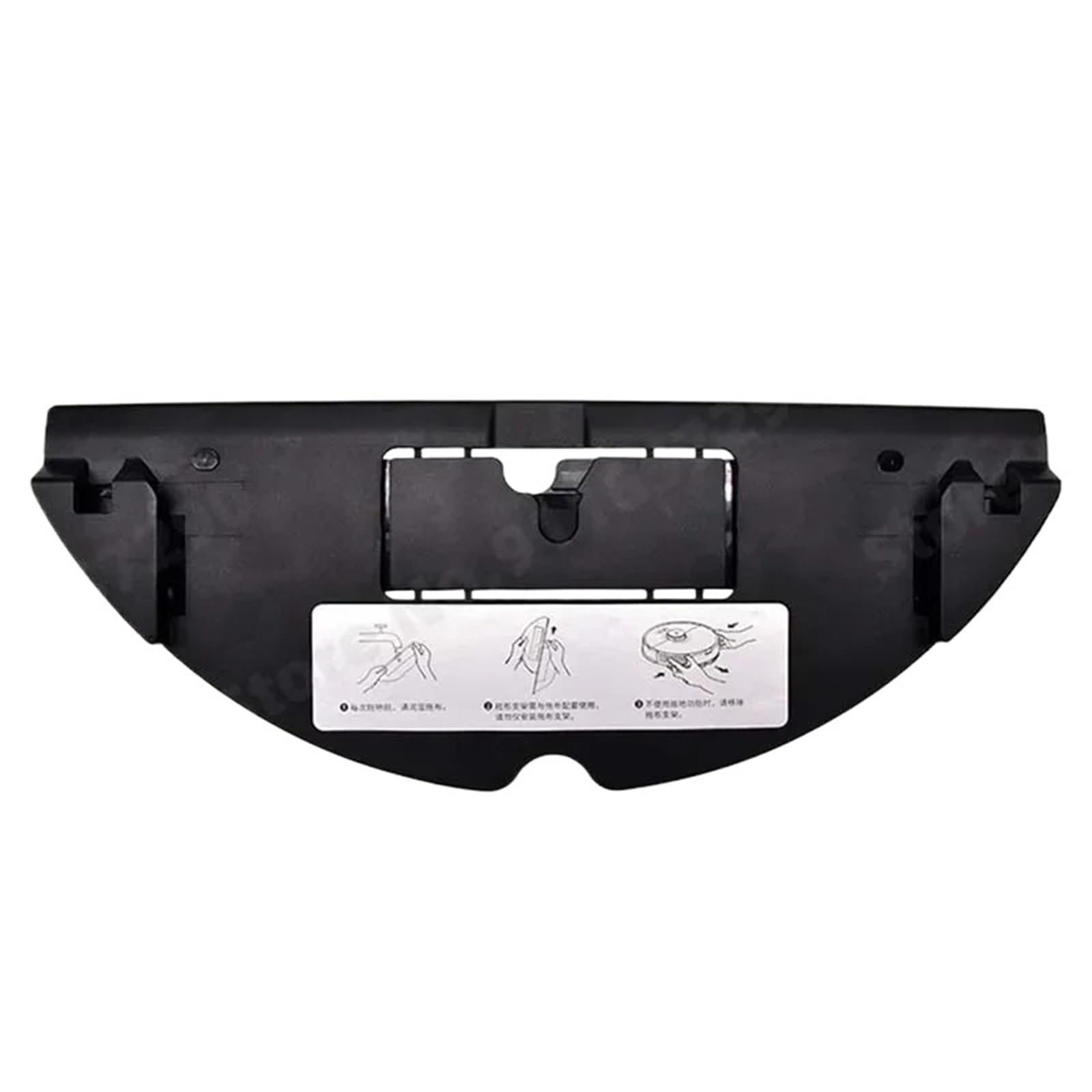 Tacka na wodę z mopem, kompatybilna z Roborock S7/S70, uchwyt na mop do robota odkurzającego(Black 1pc)