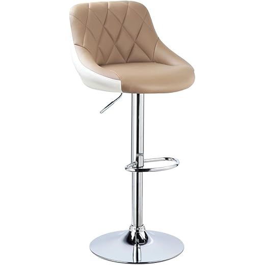 Oakcraft Louver Bar Chair Beige White