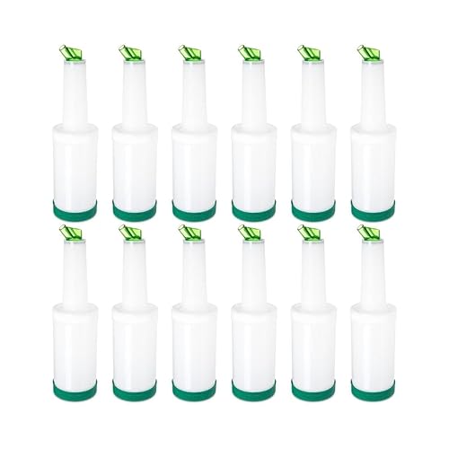 Carlisle Gama completa de unidades de polietileno Store 'n Pour, 1 Cuarto de galón, Verde, 12