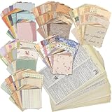 Meetory Lot de 417 feuilles de 180 motifs différents pour scrapbooking, journal, fournitures de journal de voyage, fournitures exquises pour écrire, dessiner, agenda, album