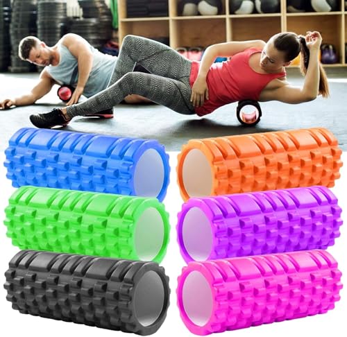 Foam Roller Deep Tissue Massage Trigger Point Muscles Therapy Physio Yoga Roll Muscle Massager Back Exercise Home Gym Fitness Legs, Calf, Pilates, Runners (Black) - Image 5