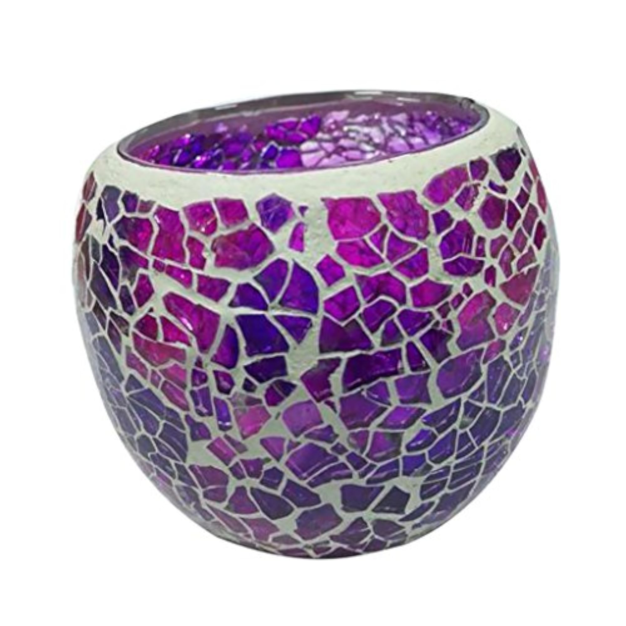 Mosaic Glass Tealight Votive Holder