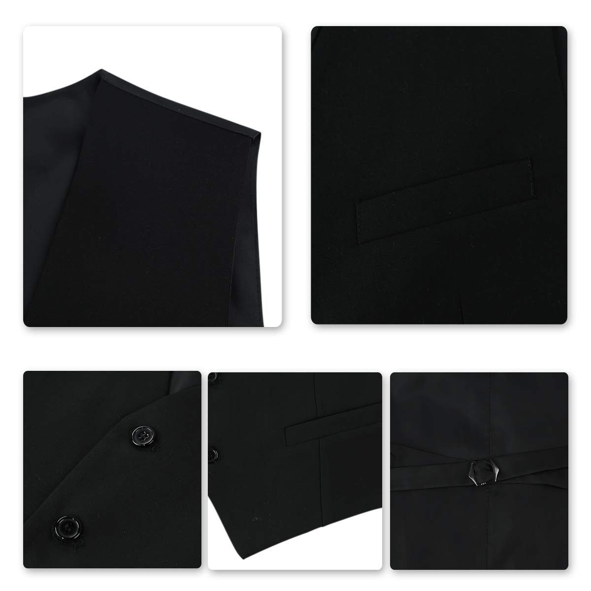 Cloudstyle Traje de Hombre Chaqueta Moderna de Esmoquin de 3 Piezas Ajustada para Negocios de Bodas