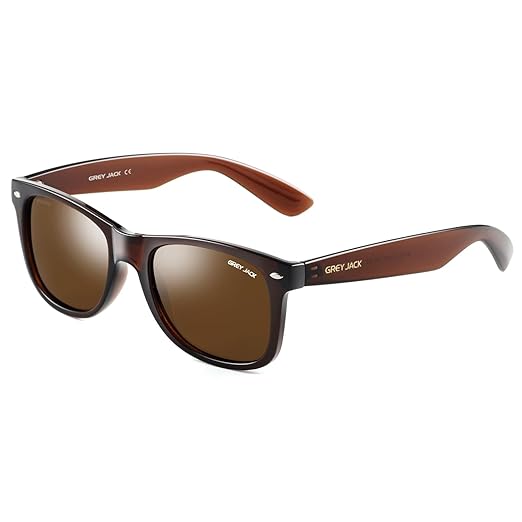 Buy grey jack Square Sunglasses Polarized Lens, Classic and Retro Style
