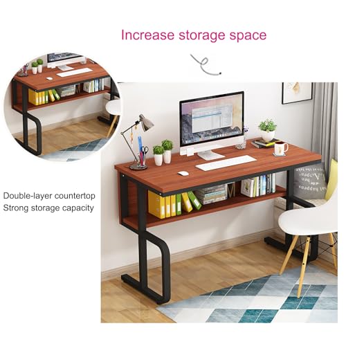 Bureau d'ordinateur moderne pour petits espaces et télétravail - 5